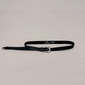 B-Low The Belt Taos Mini Waist Belt in Black and Silver (Size S).